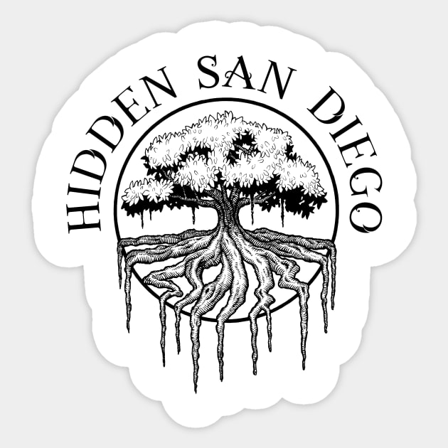 Hidden San Diego Moreton Bay Tree Sticker by Hidden San Diego